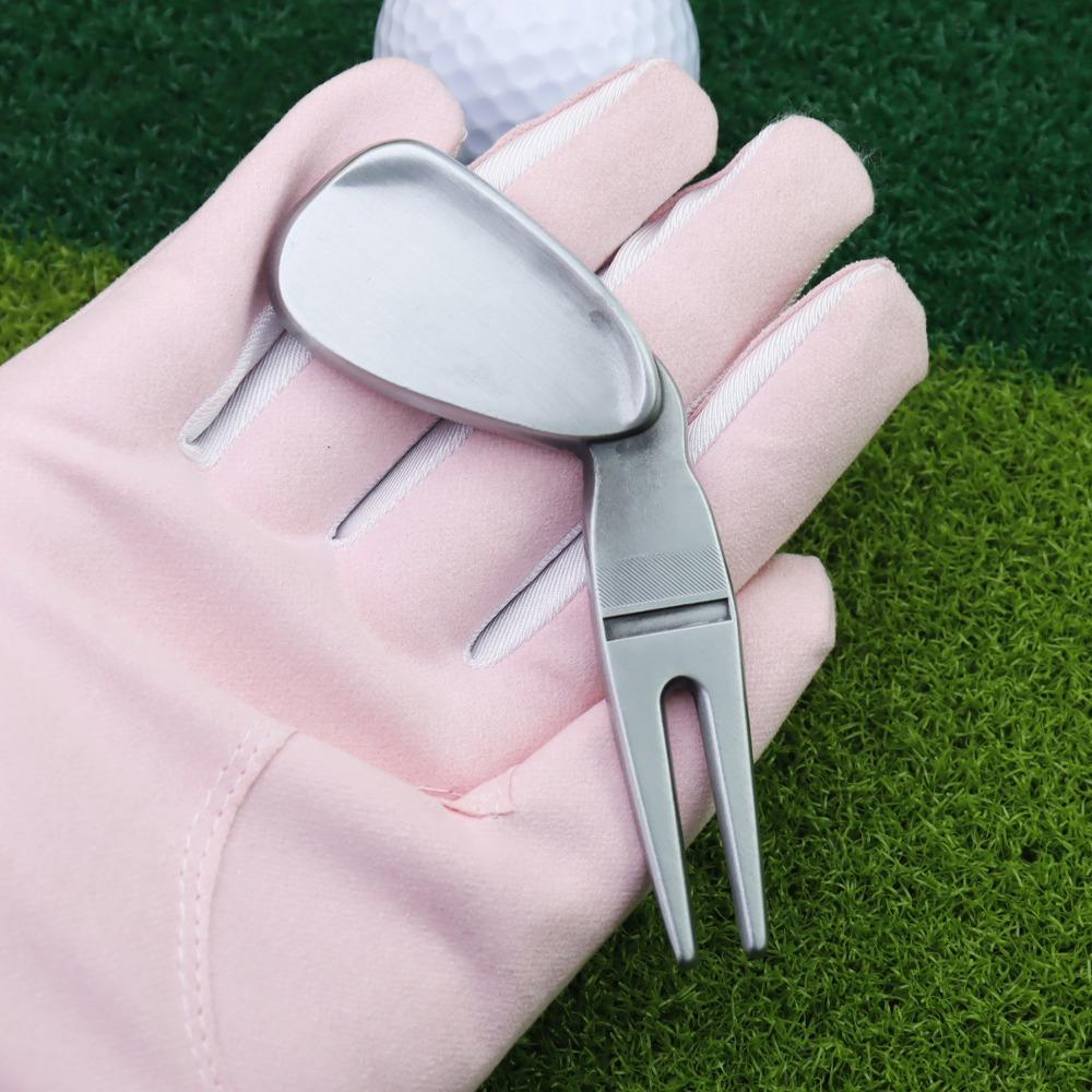 Magnetic Golf Ball Fork Spacecraft Divot Fork Golf Accessories Golf Ball Marker  Bottle Opener