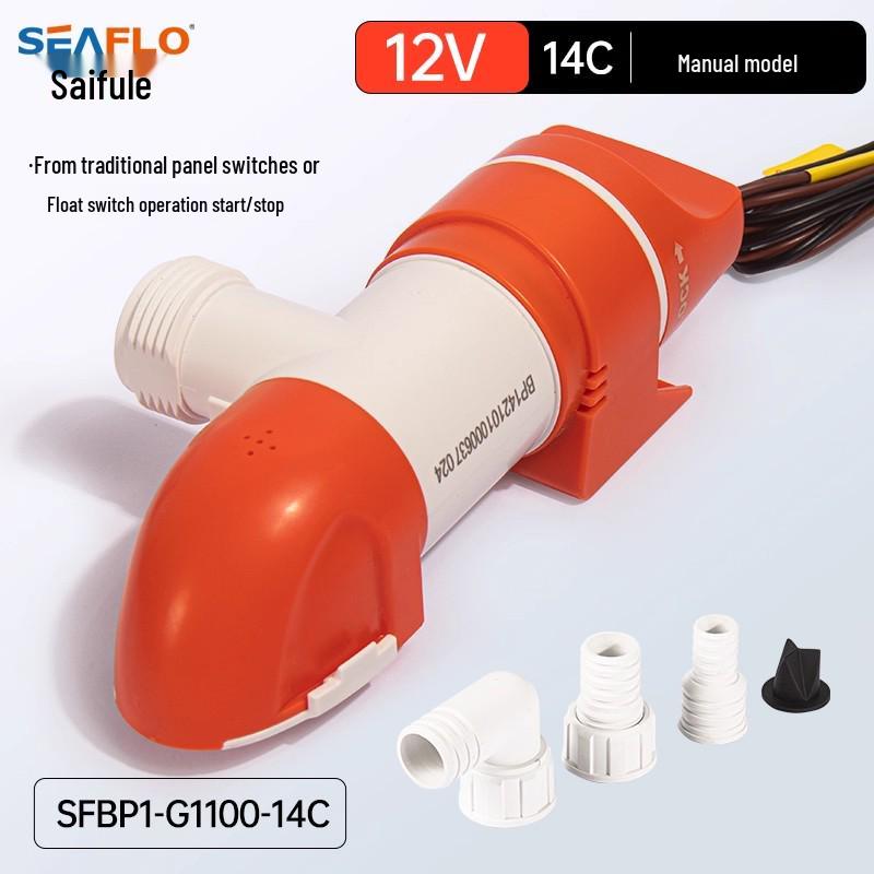 Seaflo Automatic Bilge Pump for Yachts - Narrow Horizontal DC 12V/24V Water Induction Drain