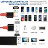 Usb 3.1 Type C To Hdmi Cable Adapter Converter 2M Hd 1080P 4K Hdtv Splitter Cable for Samsung Galaxy S10 / 9/8 Phone Projector Tv