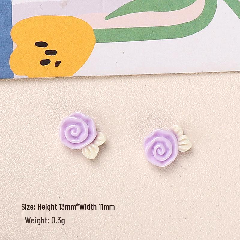 Cartoon DIY Resin Flower Accessories for Jewelry, Hair Clips, and Phone Cases
