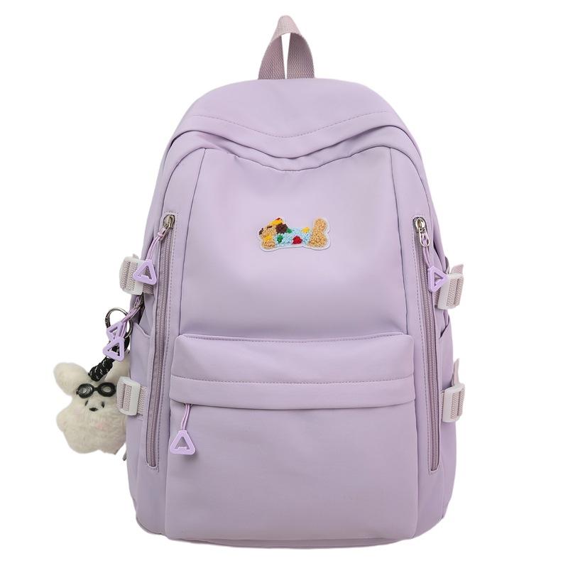 

Children Puppy Backpack Women s Large Capacity Backpack Campus Style Student Schoolbag фиолетовый