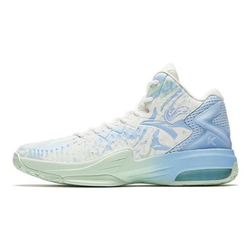 Anta KT3 Fire Thompson Professional Basketball Shoes Men Sneaker Paper-White Light-Pink-Blue 912541604-1
