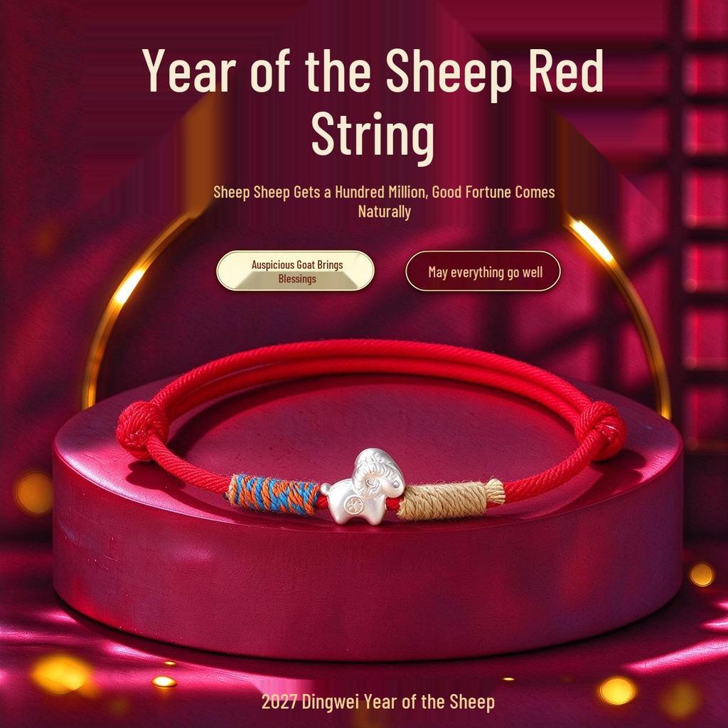 Red String Zodiac Horse Bracelet - Handwoven New Year Gift for Men & Women