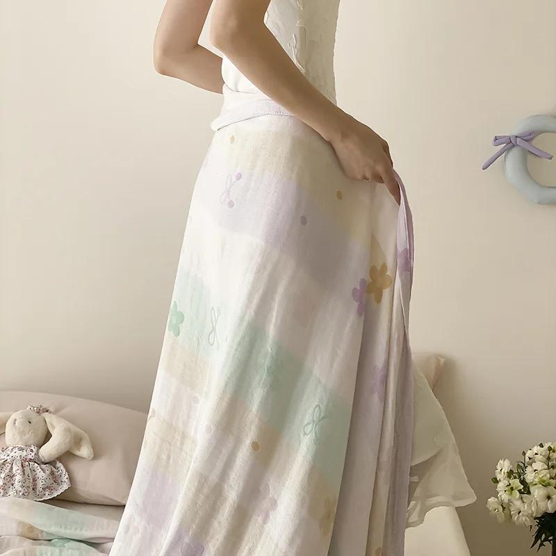 

2025 новый цветной тканый жаккардовый тенсель-хлопок прохладное одеяло летнее прохладное шелковисто-гладкое полотенце-одеяло одеяло для комнаты с кондиционером 150x200cm 1pcs