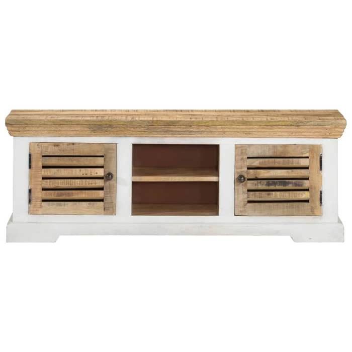 VidaXL Meuble TV 110x30x40 cm Bois massif de manguier 337848