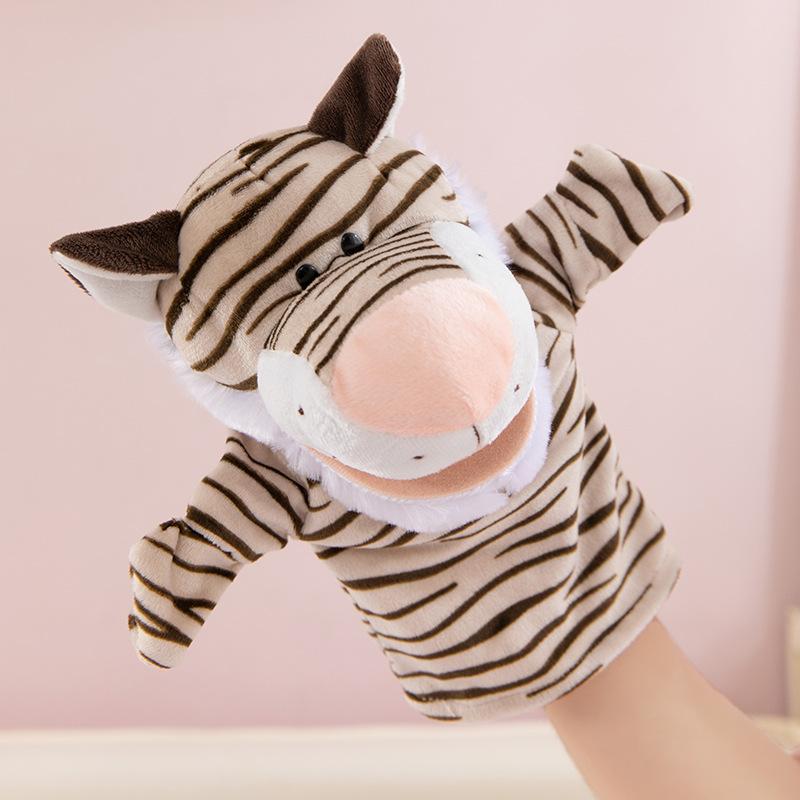 Hand Puppet Toy Animal Hand Soothing Doll Show Lion Can Open Mouth Animal Doll Kindergarten Lecture Props