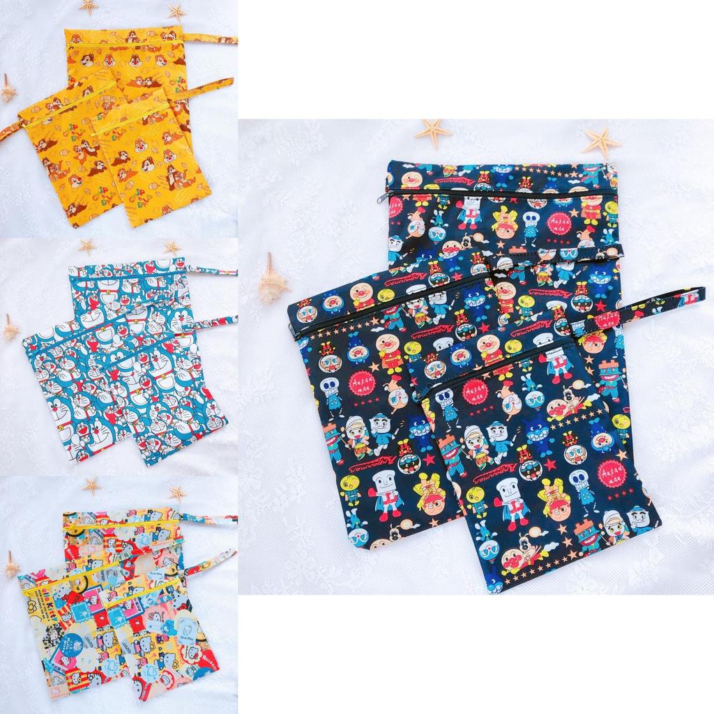 Cute Doraemon Hello Kitty Snoopy Unicorn Pattern Waterproof Storage Bag Set For Onthego Use