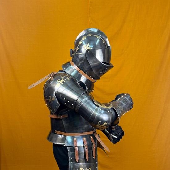 Medieval Anton Peffenhauser-Inspired Medieval Half Armor  Battle-Ready Knight Suit Authentic Wearable Warrior Gear  Gift for Collectors