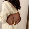 High-end Popular Single Shoulder Armpit Bag Half Moon Style Fashion Large Capacity Square Bag Girls Light Luxury Crossbody Bag