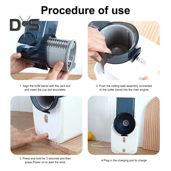 Elektriskā siera rīve, augļu dārzeņu smalcinātājs, viegli lietojams salātu smalcinātājs, pārtikas smalcinātājs dārzeņu augļu riekstiem