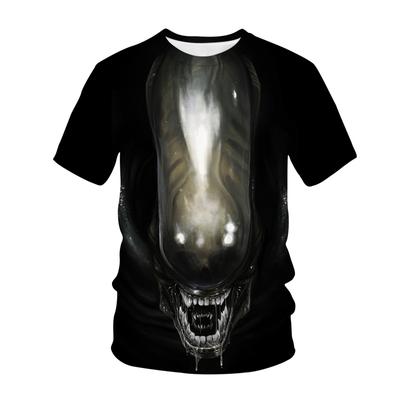 Alien T-Shirts Animal Pattern 3D Print Women Men Casual Short Sleeve T Shirt Y2k Harajuku Streetwear