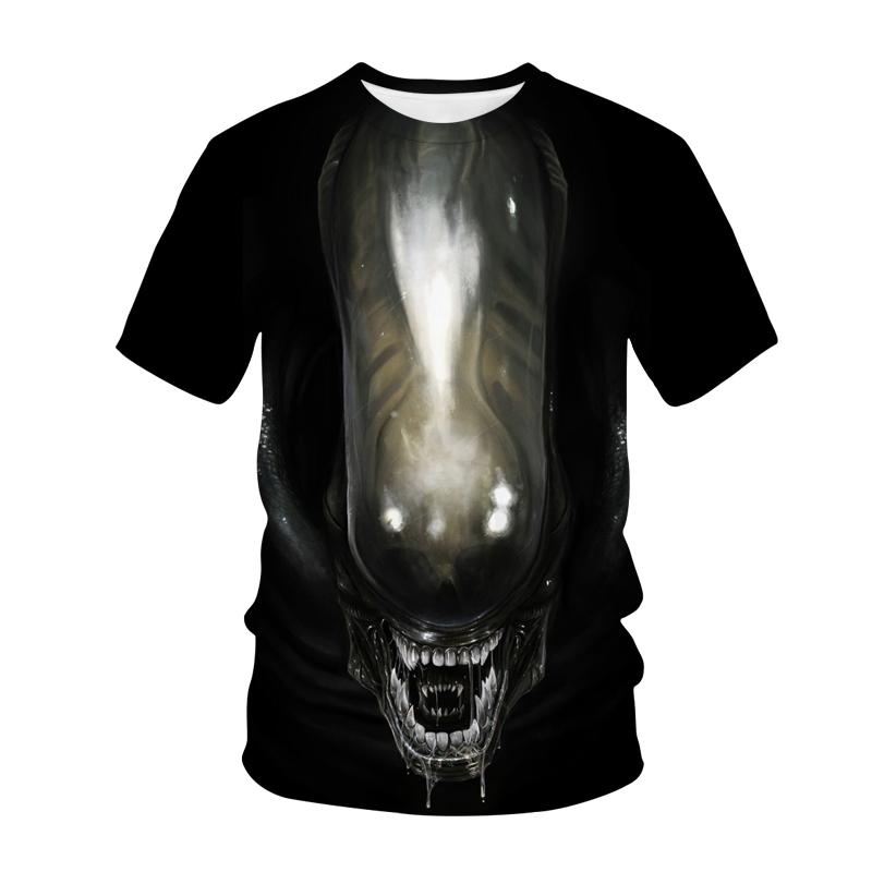 

Alien T-Shirts Animal Pattern 3D Print Women Men Casual Short Sleeve T Shirt Y2k Harajuku Streetwear S