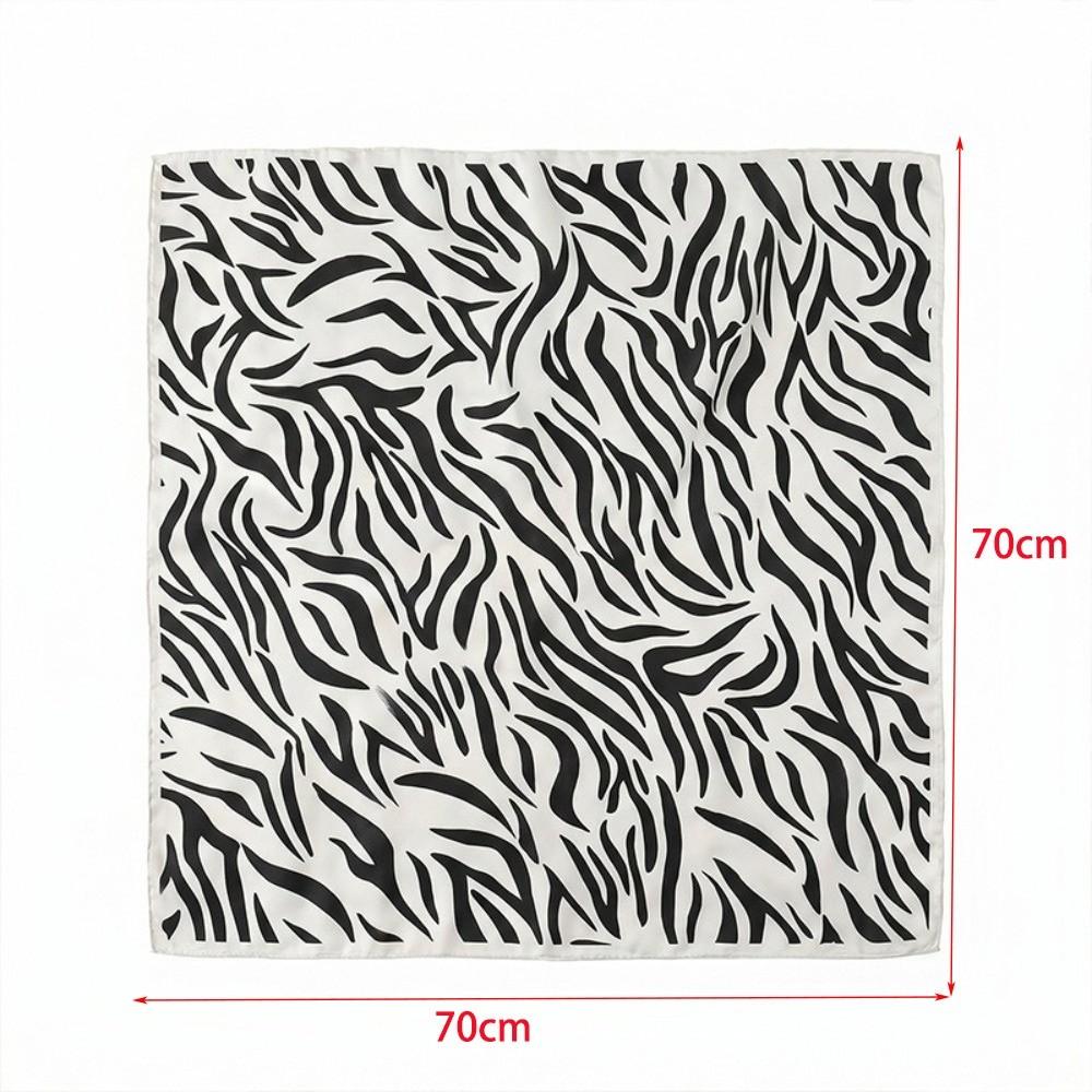 70x70cm Silk Scarf Horse Pattern Neck Ties Fashion Luxury Headscarf For Female
