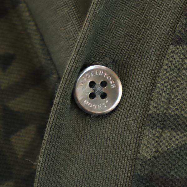 Mackintosh Overall handle Long sleeve cardigan M Green system V neck Men's Used