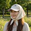 Sunshade Headscarf Baseball Hat Cotton Sunshade Baseball Cap Triangle Headscarf Baseball Cap  Girl
