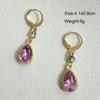 Purple Women Dangle Earrings Small Round Unusual Earrings Flower Butterfly Hanging earrings pendientes