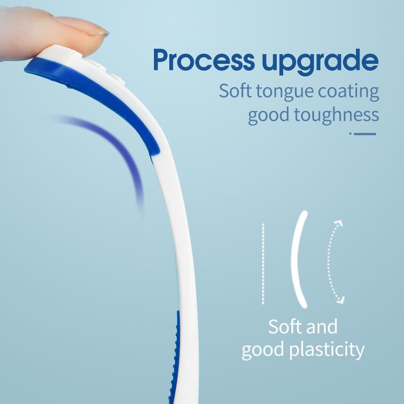 Y-Kelin Tongue Scraper Oral Cleaner Brush Fresh Breath Cleaning Coated Toothbrush Hygiene Care Tools