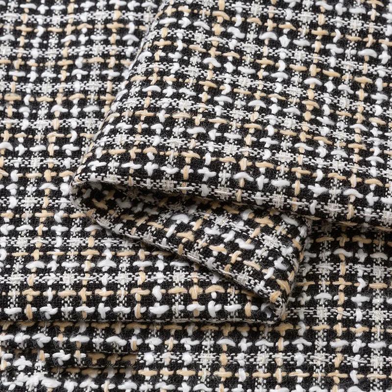 150cmx50cm Small Fragrance Woolen Cloth Fabric High-end Thick Woolen Tweed Vest Suit Coat Dress Skirt DIY Apparel Sewing Fabric