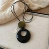 Love Pendant Necklace Internet Celebrity Fashion Versatile Sweater Chain High Sense Jewelry