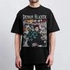 Hot Sale Demon Slayer Japanese Hot-blooded Anime Classic Loose Casual Oversized Short-sleeved Comfortable Soft Cotton Summer New Tee Oversized Top
