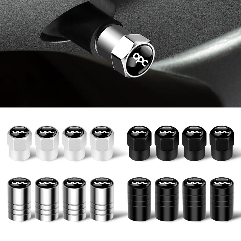4Pcs Car Accessories Wheel Tire Valve Caps Stem Cover Badge For Opel OPC Astra G H J K F Corsa D Zafira B Insignia Mokka Adam