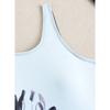 2026 New Racing Swimsuit Women's Personalized Printed One-piece Boxer Briefs Casual Conservative Swimwear