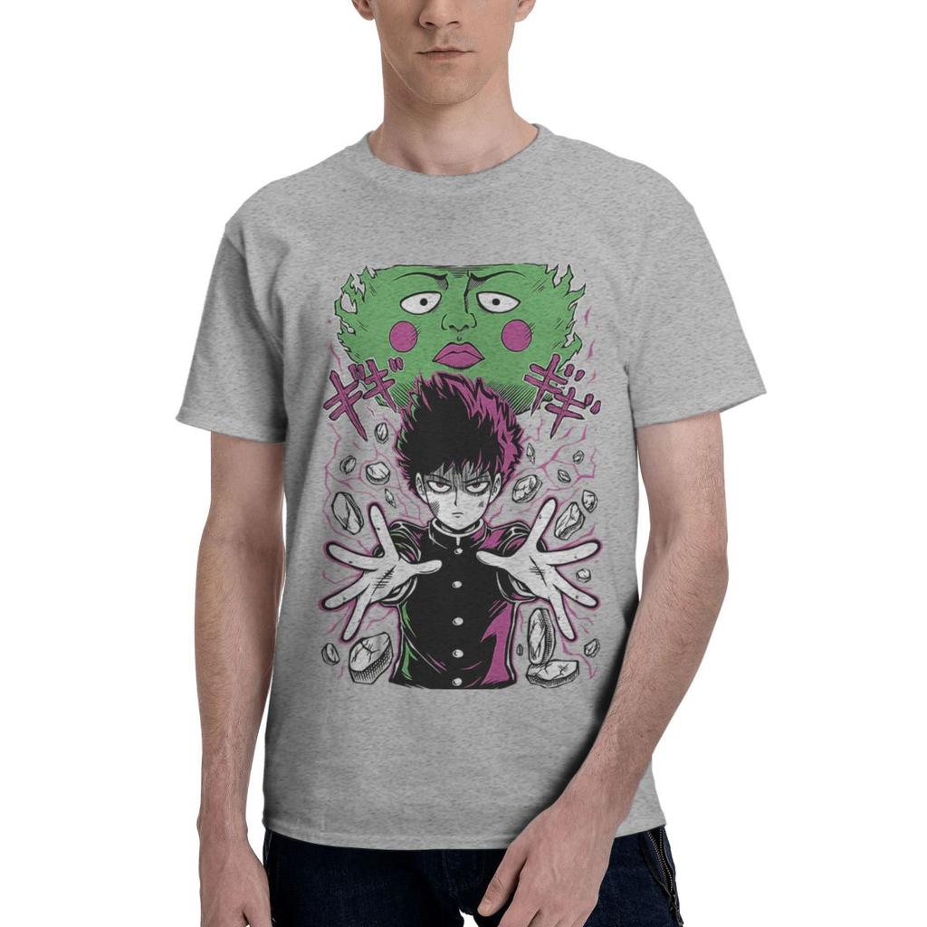 Mob Psycho 100 Anime Manga 100 Baumwolle Lässig Atmungsaktiv Bequem Shirt Designer Kleidung Herren Lustiges Geschenk