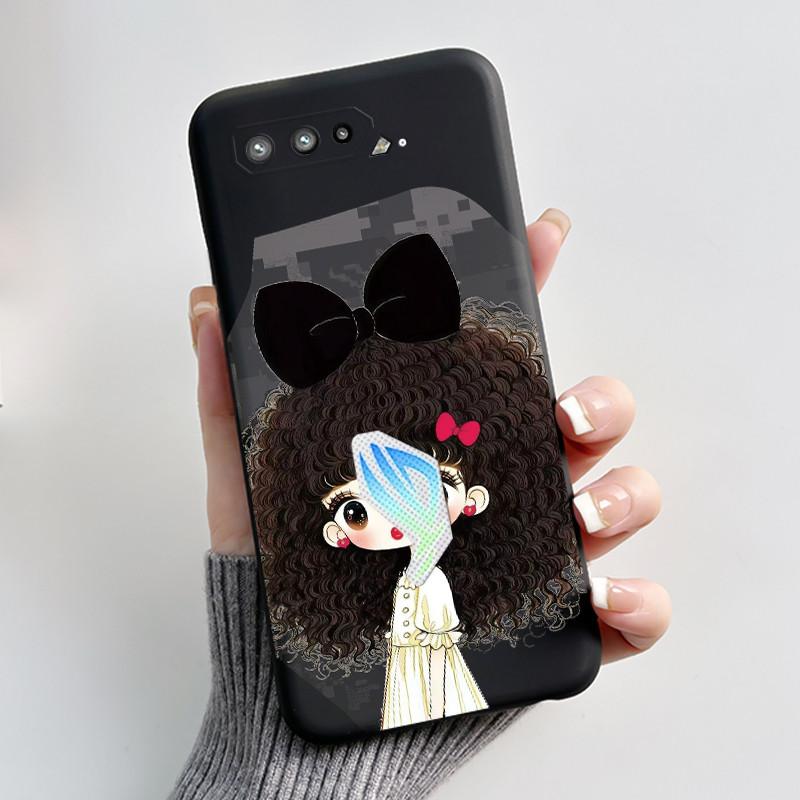 Casing For Asus Rog Phone 5 Rog 5s ZS673KS ZS676KS Case Luxury Dragon Cute Cool Boys Girls Soft Black Matte Silicone Back Cover