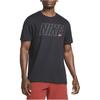 Nike Alphabet Print Logo Crew Neck T-Shirt Men Tops Black DM6255-010