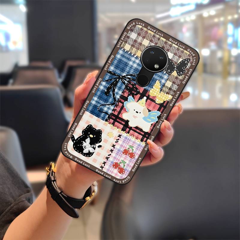 Dirt-resistant Durable Phone Case For Nokia 6.2/7.2 Silicone Anti-knock Graffiti Anti-dust Cartoon Phone Pouch Soft Case