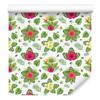 Lime and White Flowers Wallpaper for Living Room and Bedroom 50x1000
