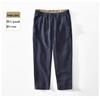 L8245 Elastischer Bund Leinen Tencel Mischung Gerades Bein Lockere Hose - Atmungsaktive Lange Hose