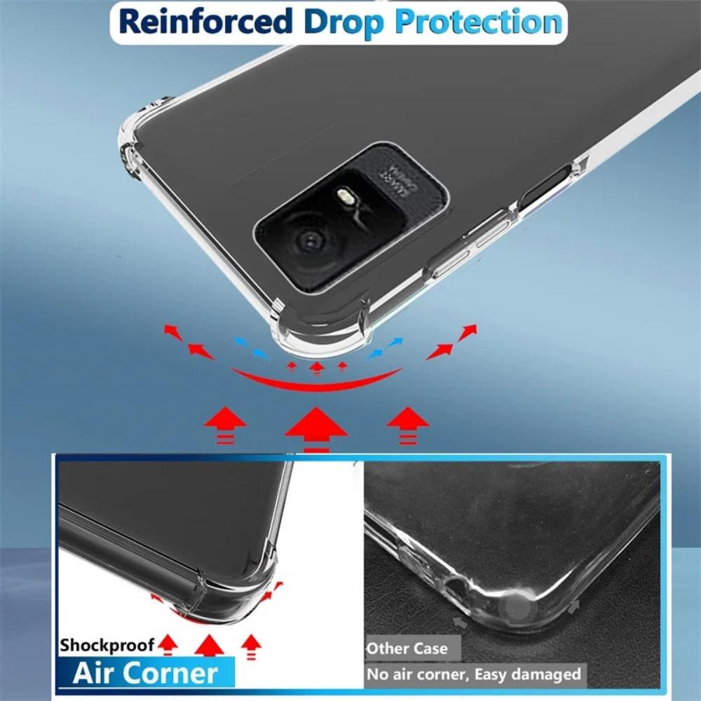 TPU Transparent Phone Case for TCL Ion X / V Ion Z Shockproof Four Corners Transparent Protective Ultra Thin Clear Full Protection Cover