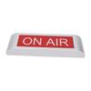 ON AIR Sign LED Light Wall Mountable Recording Sign for Studio Home Office Live Podcast Silver Red Aluminum Alloy