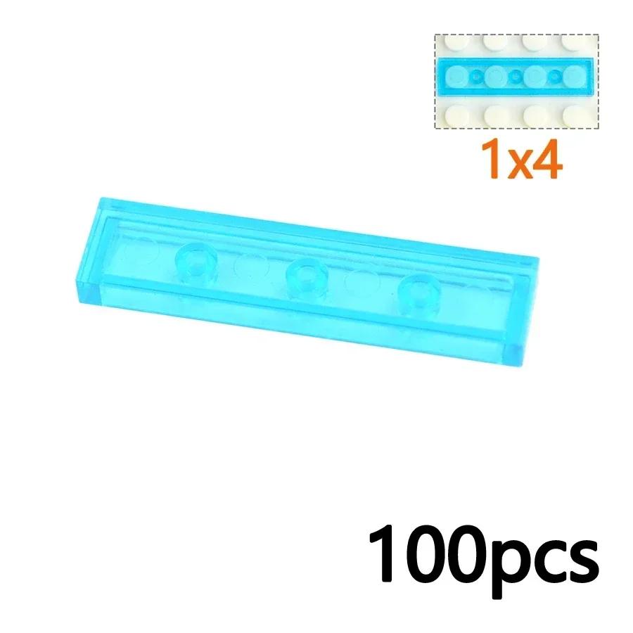 Blocos de Construção Transparentes DIY 1x1 1x2 2x2 1x4 Peças Lisas Compatível 98138 3068 3069 2431 Brinquedos Educativos Leduo