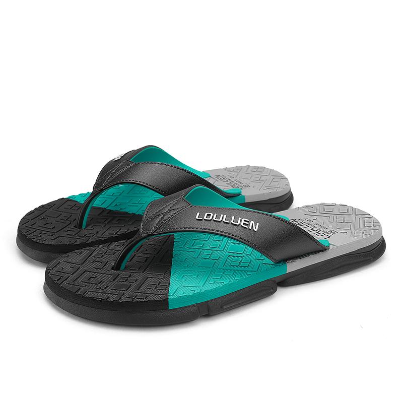 Fashion Men's Slippers Summer Beach Outdoor Leisure Breathable Wear-resistant Fashion Anti-slip High Quality Home Men's Flip-flops