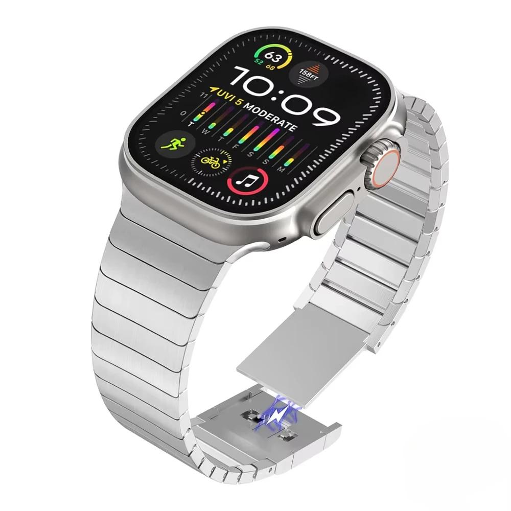 Metal Stainless Steel Strap for Apple Watch Ultra 2 49mm 10 9 8 7 46mm 45 41mm Bracelet for Iwatch 6 5 SE 40mm 44 38 Luxury Band