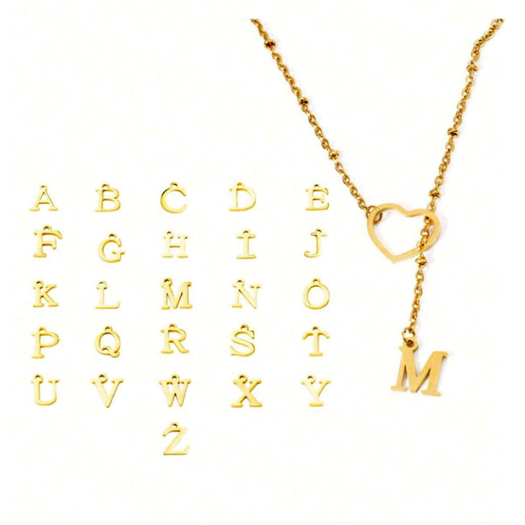 Fashion Letter Heart Stainless Steel Choker Necklace For Woman Gothic Jewelry Hip Hop Party Sexy Clavicle Chain Wholesale