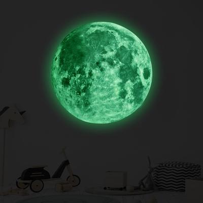 5-30cm Luminous 3D Moon Wall Stickers For Kids Baby Room Bedroom Decoration Living Room Home Decals Glow In The Dark Wallpaper