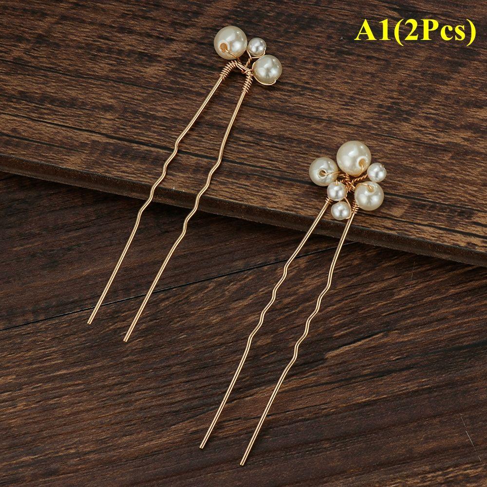 

Праздничный гребень для волос, ювелирные изделия ручной работы, заколка для невесты, жемчужная шпилька, гребень, свадебный головной убор, украшения для волос A1(2Pcs)