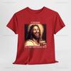 Happy Birthday Jesus Cheers To The Birthday Boy Printed T-shirt Woman Man Merry Christmas Gift High Quality Cotton T Shirts Tops