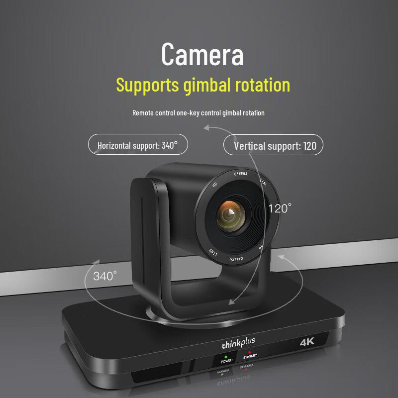 Lenovo Thinkplus 4K 20x Zoom AI Tracking PTZ Video Conference Camera (CN Version)