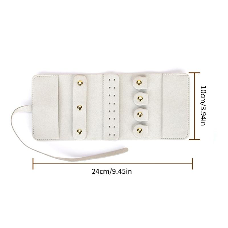 Kompakte Schmuck-Organizer-Tasche Reise-Schmuck-Tasche Organizer Tragbare Reise Schmuck Lagerung Rolle Beutel Lagerung Taschen