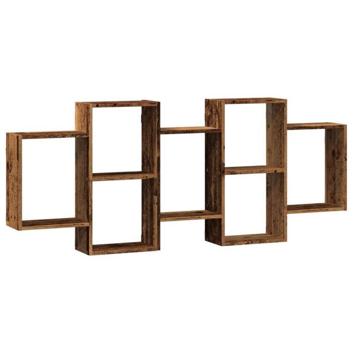 VidaXL Wall Shelf Old Wood 159x18x65 Cm Engineered Wood 853216
