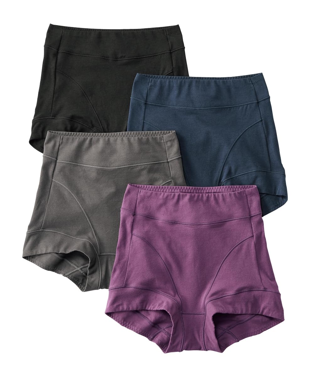 

Обычные удобные шорты из смеси TencelTM для живота и комплект Neo 4L [Nissen] Шорты, Эластичная ткань из волокна/хлопка, Штанины глубокой длины, 4, Темный,