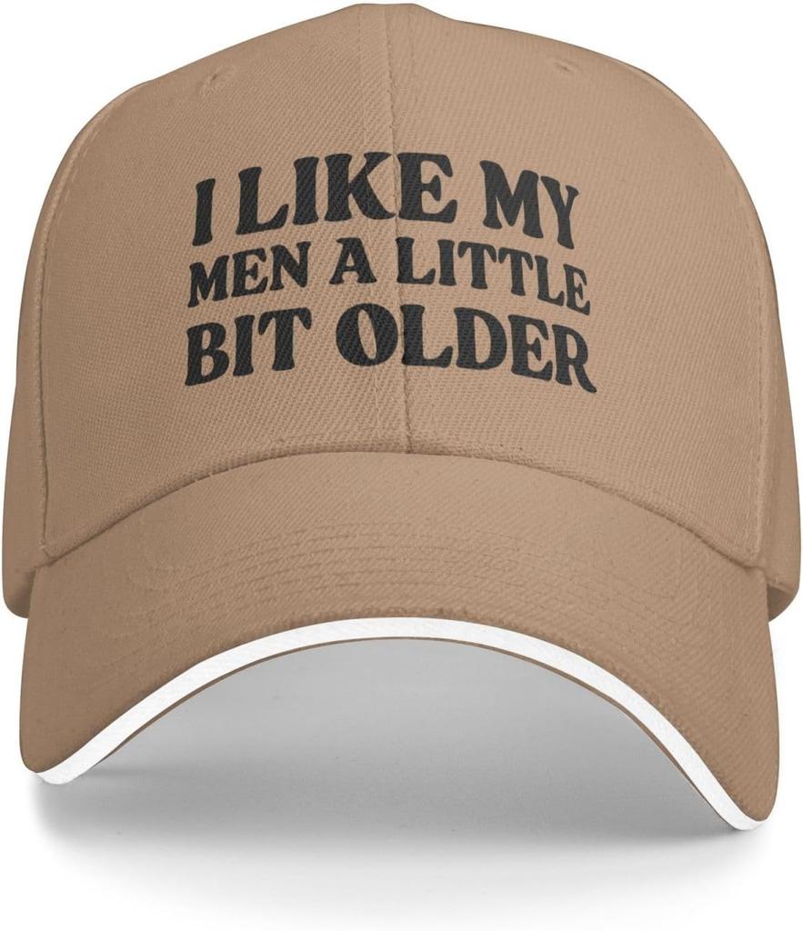 I Like My Men A Little Bit Older Baseball Cap Polyester Unisex Adult Adjustable Outdoor