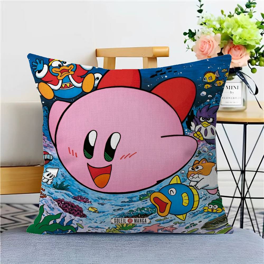Мультяшная Милая Наволочка K-Kirby Мультфильм Подарок Наволочка для Подушки Спальня Дом Диван Кресло Сиденье Декор наволочка 12x12Inch
