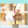Cute Chicken Plush Toy With Keychain For Bag Decoration And Gift