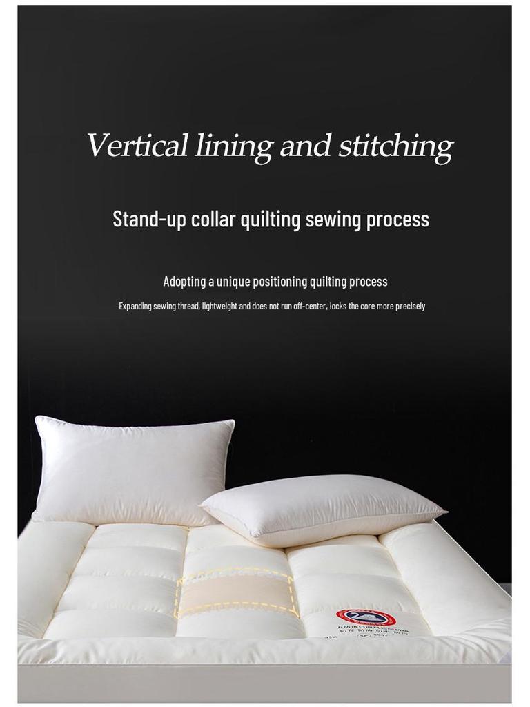 Class A 3D Feather Down Mattress Topper for Dorms, Hotels, and B&Bs