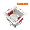 86 Type Switch Mounting Box Cassette Flame Retardant Plastic PVC Junction Back Box Universal White Electrical Concealed Box